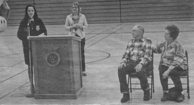 Dani Anding Congratulates Wally Garbisch